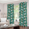 Cute Jack Russell Terrier Pattern Print Grommet Curtains