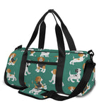 Cute Jack Russell Terrier Pattern Print Gym Bag