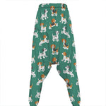 Cute Jack Russell Terrier Pattern Print Hammer Pants
