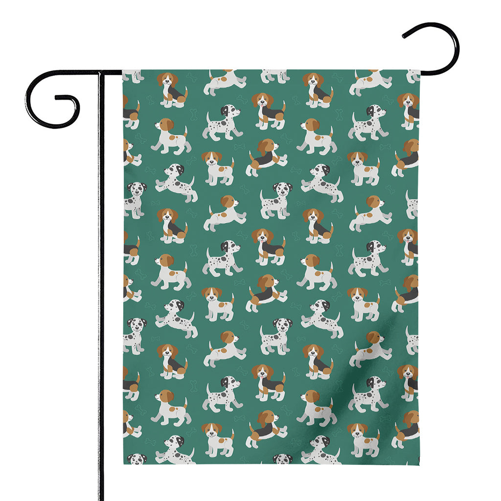 Cute Jack Russell Terrier Pattern Print House Flag