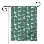 Cute Jack Russell Terrier Pattern Print House Flag