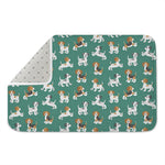 Cute Jack Russell Terrier Pattern Print Indoor Door Mat