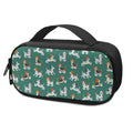 Cute Jack Russell Terrier Pattern Print Portable Cooler Travel Case
