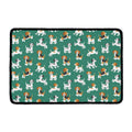 Cute Jack Russell Terrier Pattern Print Kitchen Mat