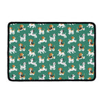 Cute Jack Russell Terrier Pattern Print Kitchen Mat