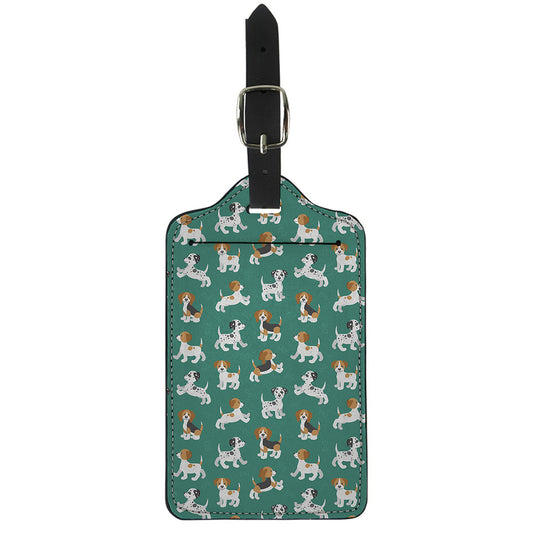 Cute Jack Russell Terrier Pattern Print Luggage Tag