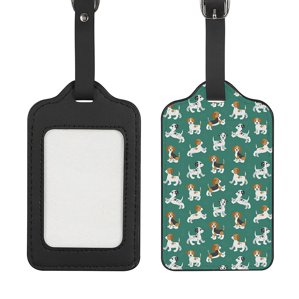 Cute Jack Russell Terrier Pattern Print Luggage Tag