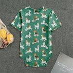 Cute Jack Russell Terrier Pattern Print Men's Bodysuit