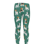 Cute Jack Russell Terrier Pattern Print Men's leggings