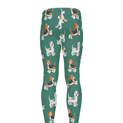 Cute Jack Russell Terrier Pattern Print Men's leggings