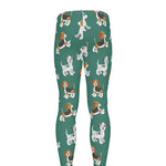 Cute Jack Russell Terrier Pattern Print Men's leggings