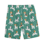 Cute Jack Russell Terrier Pattern Print Men's Sports Shorts