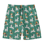 Cute Jack Russell Terrier Pattern Print Men's Swim Trunks