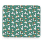 Cute Jack Russell Terrier Pattern Print Mouse Pad