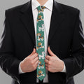 Cute Jack Russell Terrier Pattern Print Necktie