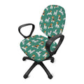 Cute Jack Russell Terrier Pattern Print Office Chair Cover