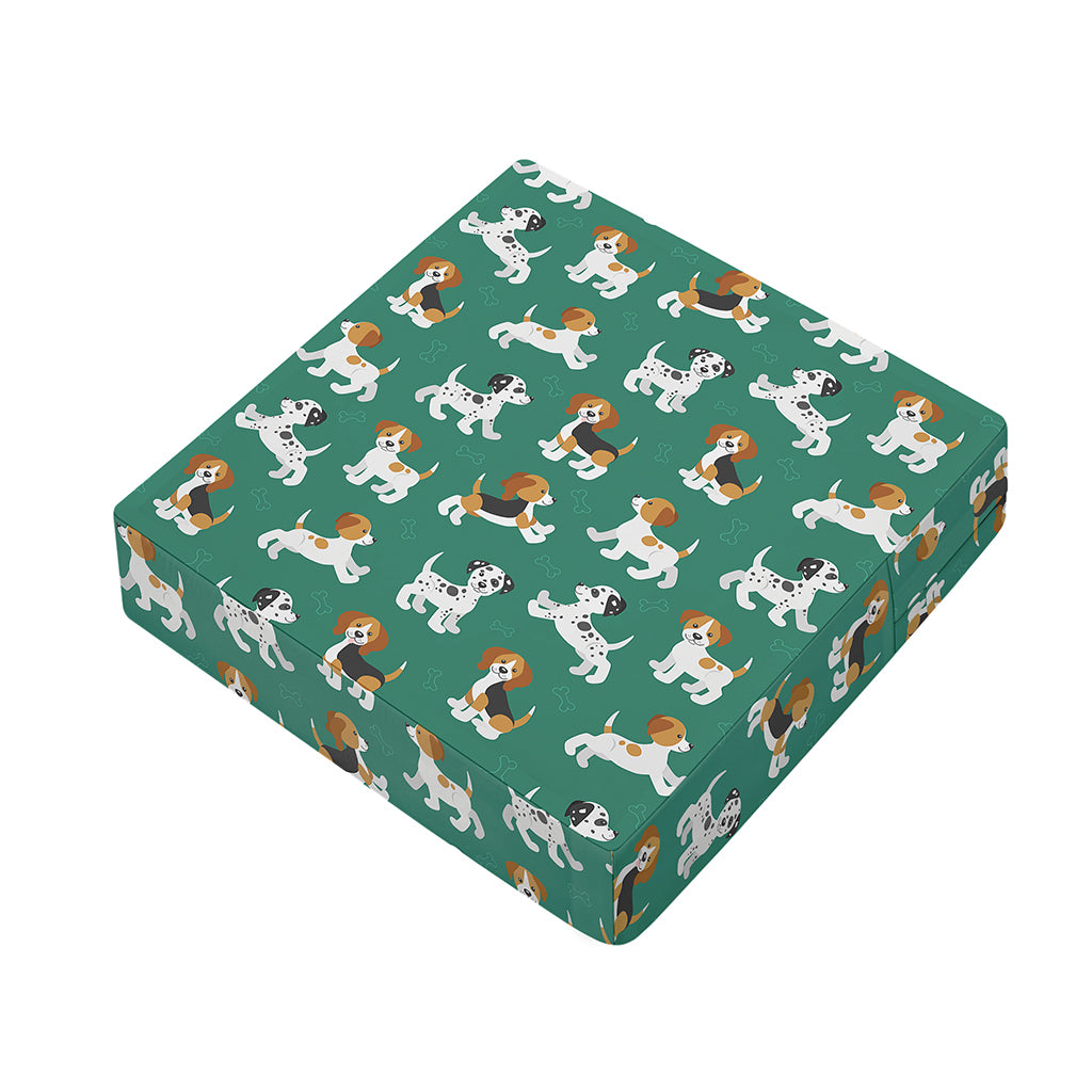 Cute Jack Russell Terrier Pattern Print Outdoor Seat Cushion Cover