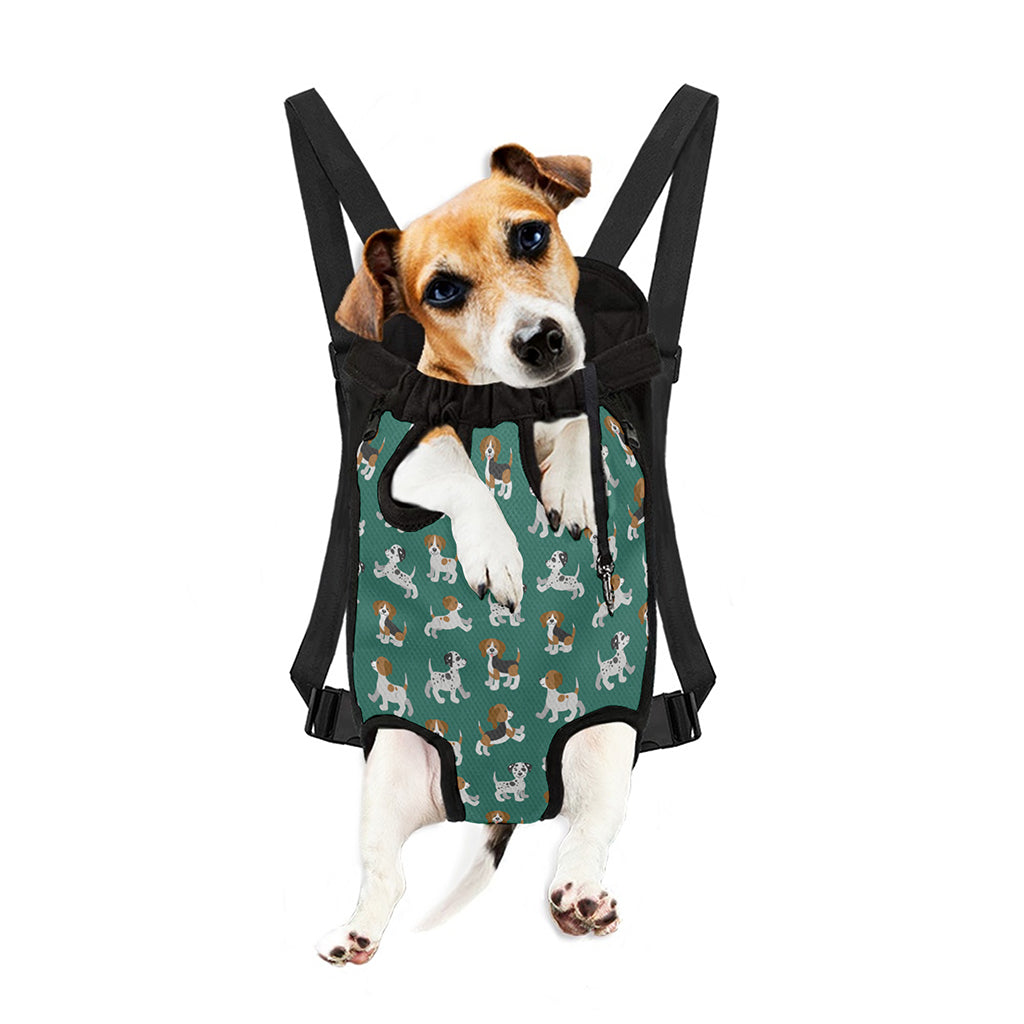 Cute Jack Russell Terrier Pattern Print Pet Carrier Backpack