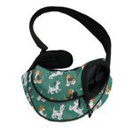 Cute Jack Russell Terrier Pattern Print Pet Sling Carrier