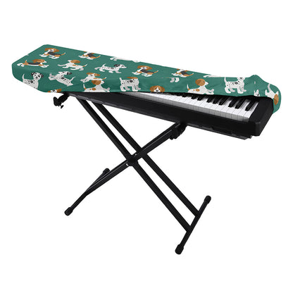 Cute Jack Russell Terrier Pattern Print Piano Keyboard Cover