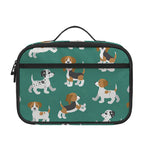 Cute Jack Russell Terrier Pattern Print Portable Lunch Bag
