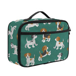 Cute Jack Russell Terrier Pattern Print Portable Lunch Bag