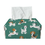 Cute Jack Russell Terrier Pattern Print Rectangle Tissue Box Cover