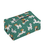 Cute Jack Russell Terrier Pattern Print Rectangle Tissue Box Cover