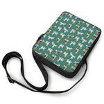 Cute Jack Russell Terrier Pattern Print Rectangular Crossbody Bag