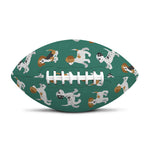 Cute Jack Russell Terrier Pattern Print Rugby Ball