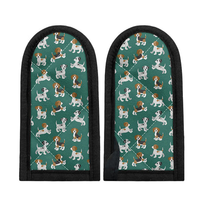 Cute Jack Russell Terrier Pattern Print Skillet Handle Cover