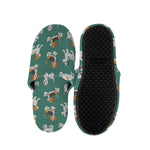 Cute Jack Russell Terrier Pattern Print Slippers