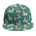 Cute Jack Russell Terrier Pattern Print Snapback Cap