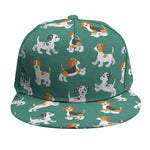 Cute Jack Russell Terrier Pattern Print Snapback Cap