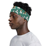 Cute Jack Russell Terrier Pattern Print Sports Headband