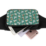 Cute Jack Russell Terrier Pattern Print Waist Bag