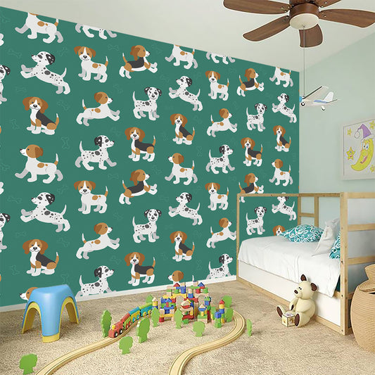 Cute Jack Russell Terrier Pattern Print Wall Sticker