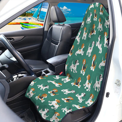 Cute Jack Russell Terrier Pattern Print Waterproof Car Seat Cover