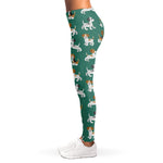 Cute Jack Russell Terrier Pattern Print Women's Leggings