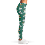 Cute Jack Russell Terrier Pattern Print Women's Leggings