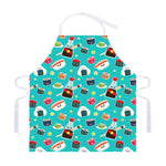 Cute Japanese Sushi Pattern Print Adjustable Apron