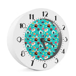 Cute Japanese Sushi Pattern Print Alarm Clock