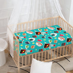 Cute Japanese Sushi Pattern Print Baby Crib Sheet
