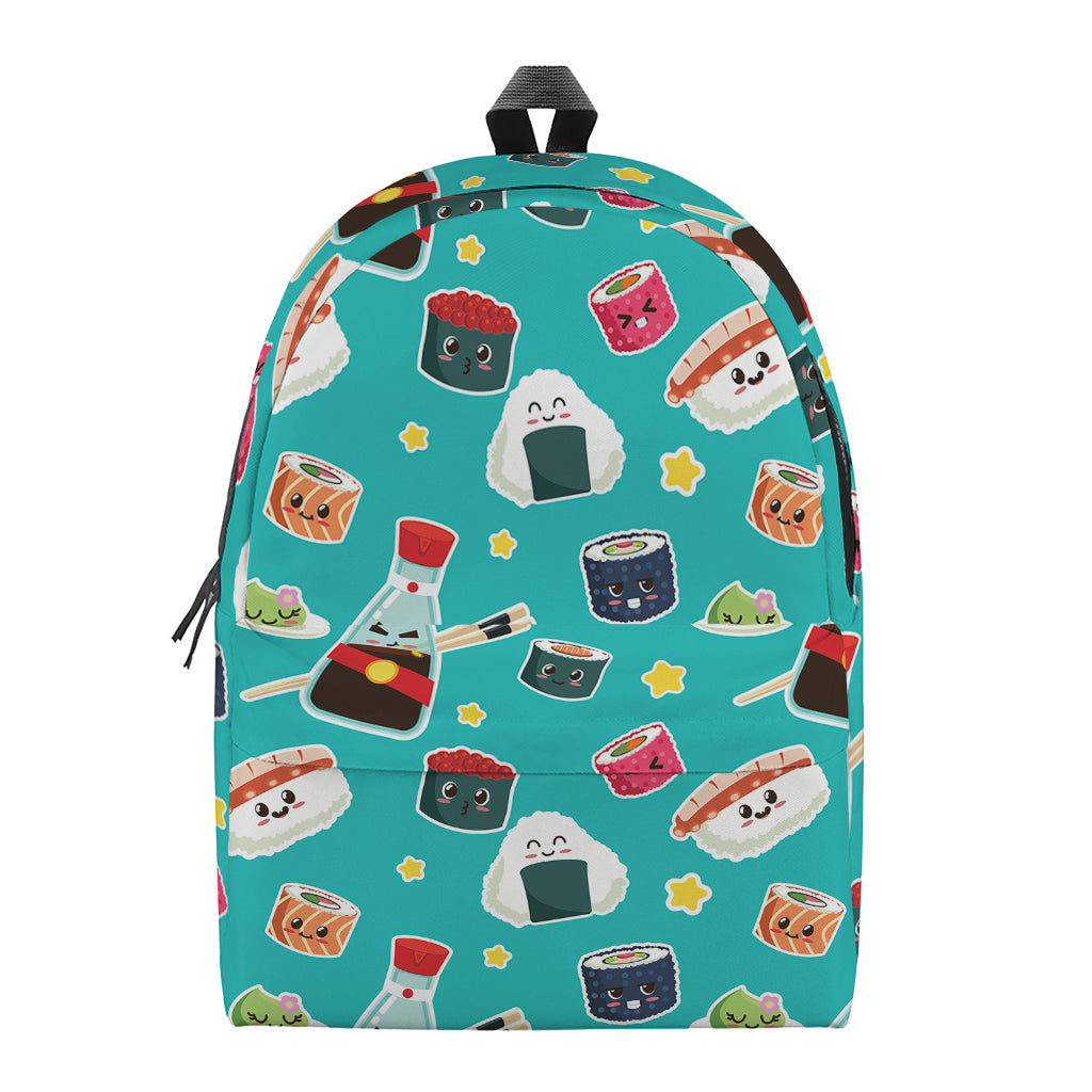 Cute Japanese Sushi Pattern Print Backpack