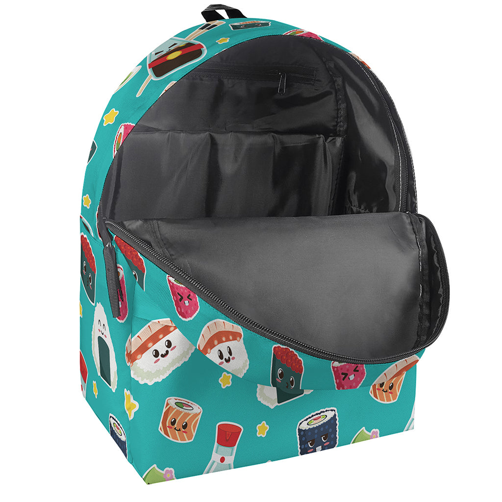 Cute Japanese Sushi Pattern Print Backpack