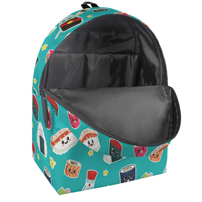 Cute Japanese Sushi Pattern Print Backpack