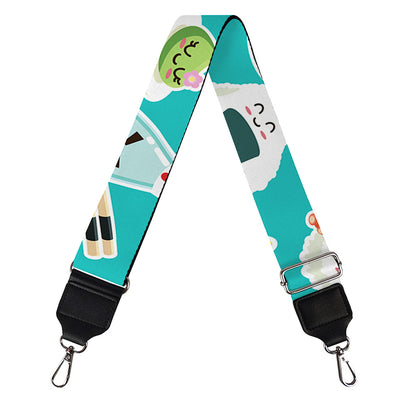 Cute Japanese Sushi Pattern Print Bag Strap