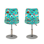 Cute Japanese Sushi Pattern Print Bar Stool Covers