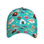 Cute Japanese Sushi Pattern Print Baseball Cap