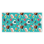 Cute Japanese Sushi Pattern Print Beach Towel